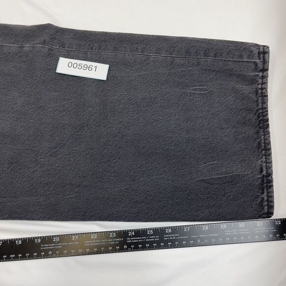 Levi's 501 Original Straight Leg Jeans Men 52x32 Black American Preppy Denim - Picture 10 of 10
